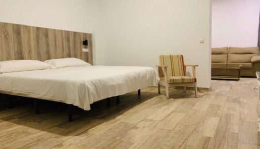 Habitación moderna y confortable en Hotel Madrid Río, con wifi gratuito y vistas al río, ideal para escapadas urbanas en Madrid.