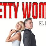 Diversión en el musical Pretty Woman en Madrid Río, en un cartel con personajes principales, ambiente de teatro y entretenimiento en Madrid.